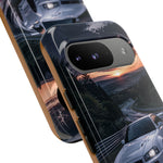 Skyline GT-R R34 White Nurburgring Speed Art Tough Phone Case