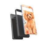 Miniature Poodle Whimsical Watercolor Art Tough Phone Case