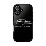 Vintage Galaxie 500 Phone Case | Classic Car Illustration, Black