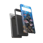 Snapper Reef Phone Case, Sunlit School Ocean Fishing Tough Cover
