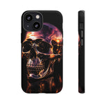 Chrome Skull Sunset Reflection Phone Case Tough Cover Gift