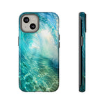 Ocean Wave Tunnel Tough Case | Turquoise Surf Phone Cover