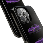 MK4 Supra Phone Case Purple, Three-View Vector Cover