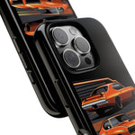 1969 GTO Judge Orange Muscle Car Tough Phone Case Cover Gift