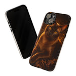 Burmese Golden Sable Portrait Art Tough Phone Case