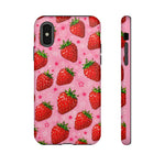 Retro Strawberry Y2K Art Tough Phone Case