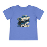 GT350 Toddler T-Shirt – Classic White & Blue Muscle Car Graphic Tee