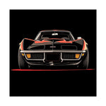 1972 Corvette Stingray Poster Classic Muscle Car Front View Art