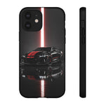 Camaro ZL1 Phone Case, Black Red Racing Stripe Studio Cover, Gift