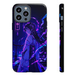 Neon Shrine Maiden phone case | Tough Case, anime vaporwave