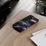 Skyline GT-R R34 White Nurburgring Speed Art Tough Phone Case
