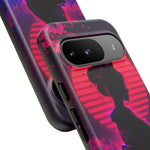 Neon Geisha Silhouette Phone Case | Tough Cover