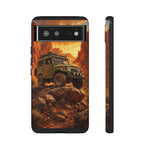 Land Cruiser FJ40 Classic 4x4 Red Rock Canyon Art Tough Phone Case