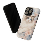 Ragdoll Cat Blue Eyes Soft Watercolor Art Tough Phone Case