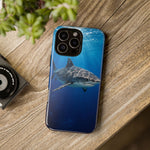 Tiger Shark Phone Case, Dappled Blue Water Tough Cover