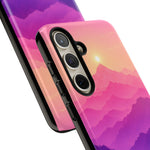 Pastel Mountain Haze Vaporwave Art Tough Phone Case