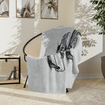 1963 Chevy Impala Illustration Blanket | Classic Car Velveteen Throw