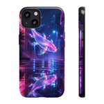 Neon Koi Reflection Vaporwave phone case | Tough Cover