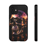 Chrome Skull Sunset Reflection Phone Case Tough Cover Gift