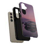 Sunset Skyline GT-R R32 phone case | car reflection, purple dusk