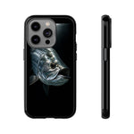 Tarpon Fishing Phone Case, Saltwater Portrait Black Cover, Gift