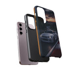 Skyline GT-R R34 White Nurburgring Speed Art Tough Phone Case