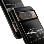 Vintage Galaxie 500 Phone Case | Classic Car Illustration, Black