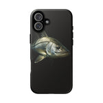 Snook Fishing Phone Case, Saltwater Portrait Black Cover, Gift