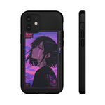 Melancholy Anime Girl Phone Case Vaporwave Tough Case