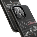 C3 Stingray Phone Case Black Sports Car Tough Cover Gift