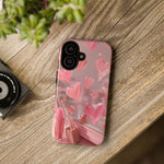 Pink Lip Gloss Heart Mirror Phone Case Girly Tough Case