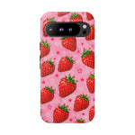 Retro Strawberry Y2K Art Tough Phone Case