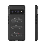Black Silverado Classic Pickup Tough Phone Case for Chevy Truck Fans