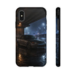 Rainy Night Sports Car S2000 phone case | Urban Cityscape, Moody Automotive