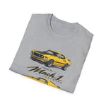 Yellow 1969 Mach 1 T-Shirt | Classic Muscle Car Illustration