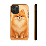 Pomeranian Tiny Fox Fluffy Art Tough Phone Case