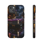 67 GTO Phone Case Purple, Rainy City Night Muscle Car Tough Cover