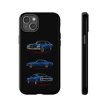1970 Chevelle SS Phone Case Blue, Three-View Vector Tough Cover