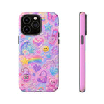 Retro Sticker Collage Y2K Art Tough Phone Case