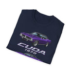 1970 Cuda purple car T-Shirt | Classic Muscle Car Tee