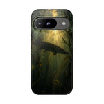 Northern Pike Fishing Phone Case, Weed Bed Silhouette Cover, Gift
