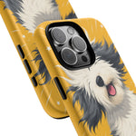 Sheepdog Hair Flip Phone Case Funny Dog Lover Gift