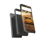 C5 Z06 Corvette Phone Case, Yellow Golden Hour Trail Cover