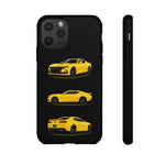 Yellow Camaro SS Muscle Car Phone Case Tough Multi View Print
