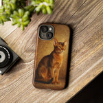 Abyssinian Warm Ticked Portrait Art Tough Phone Case