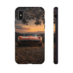 1969 C3 Corvette Phone Case, Orange Dirt Trail Dusk Cover, Gift