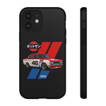 VintageDatsun 510 Racing Stripe JDM Tough Phone Case Cover Gift