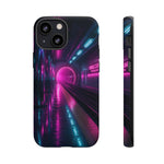 Neon Future Subway Station Tough Phone Case Cover Gift Art