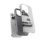 White MK4 Supra Phone Case, Retro 90s JDM Tough Cover for Car Enthusiasts