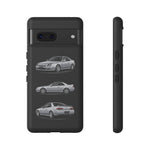 Silver Prelude Sports Coupe Tough Phone Case for JDM Fans